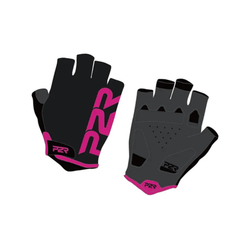 RUKAVICE P2R ZARRIA, BLACK-ROSE PINK XS