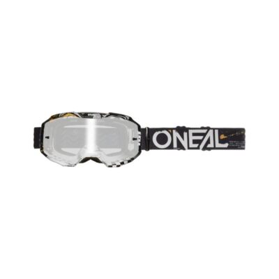 GOGGLE O"NEAL B-10 ATTACK V.24 BLACK/WHITE -CLEAR