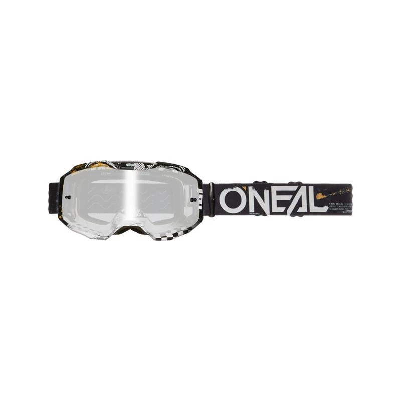 GOGGLE O"NEAL B-10 ATTACK V.24 BLACK/WHITE -CLEAR